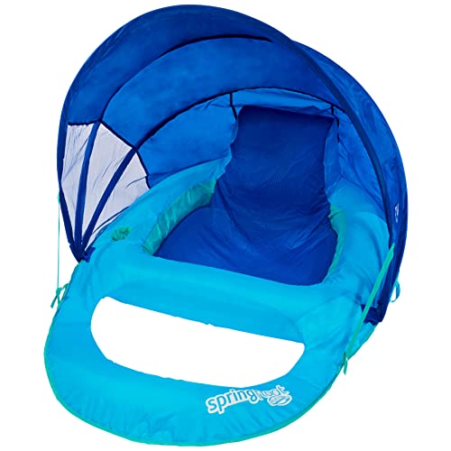 swimways spring float recliner with canopy